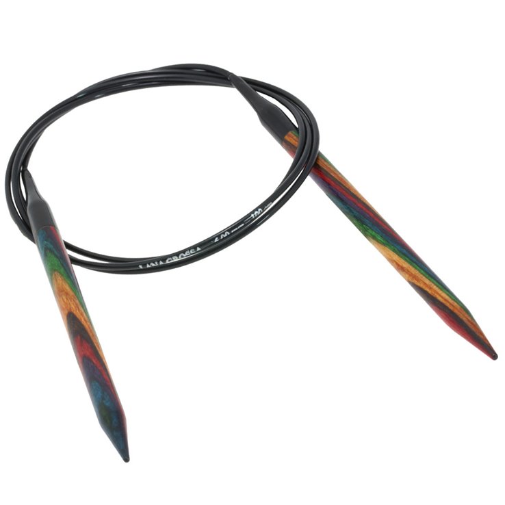 Lana Grossa Pyöröpuikot Design-puu Multicolor 6,0mm/100cm