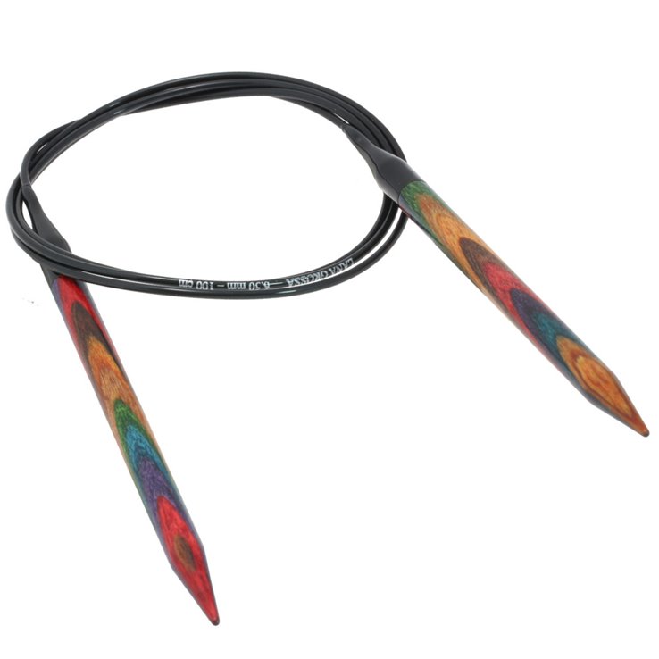 Lana Grossa Pyöröpuikot Design-puu Multicolor 6,5mm/100cm