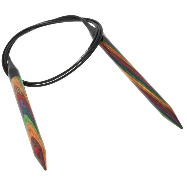 Lana Grossa Pyöröpuikot Design-puu Multicolor 8,0mm/100cm
