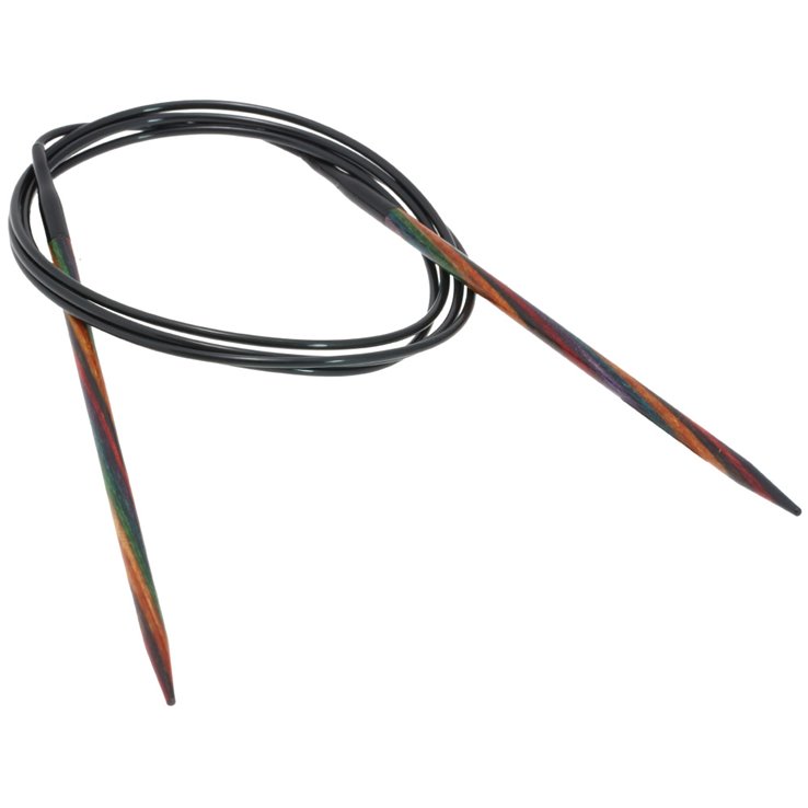 Lana Grossa Pyöröpuikot Design-puu Multicolor 4,0mm/120cm