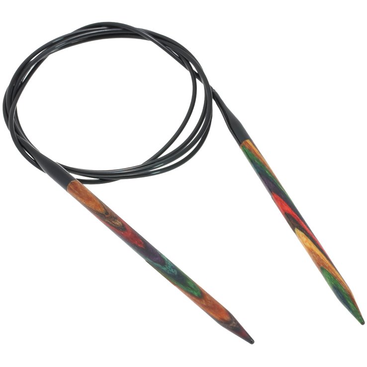 Lana Grossa Pyöröpuikot Design-puu Multicolor 5,5mm/120cm