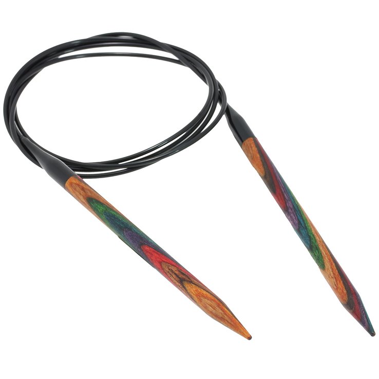 Lana Grossa Pyöröpuikot Design-puu Multicolor 6,5mm/120cm