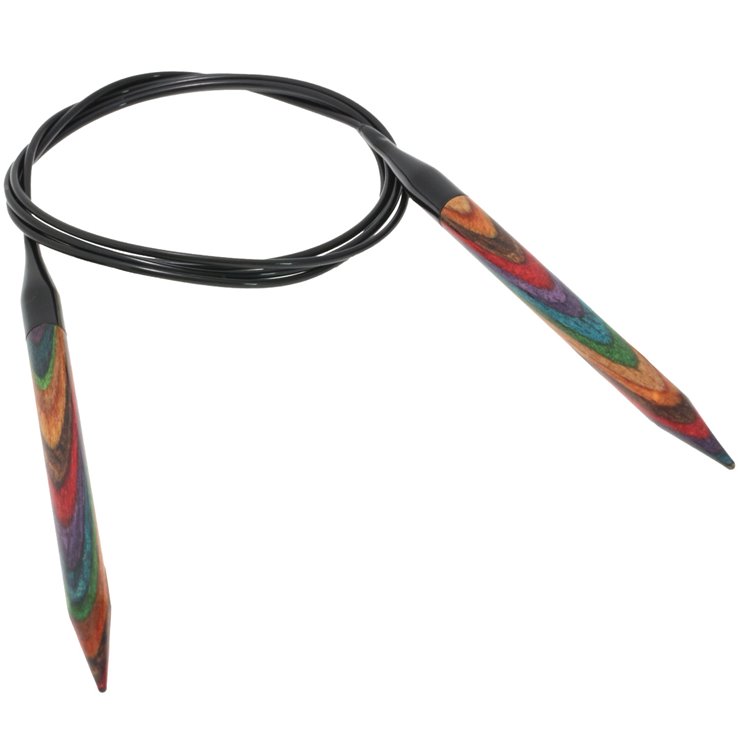 Lana Grossa Pyöröpuikot Design-puu Multicolor 7,0mm/120cm