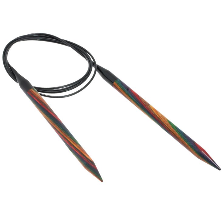 Lana Grossa Pyöröpuikot Design-puu Multicolor 9,0mm/120cm