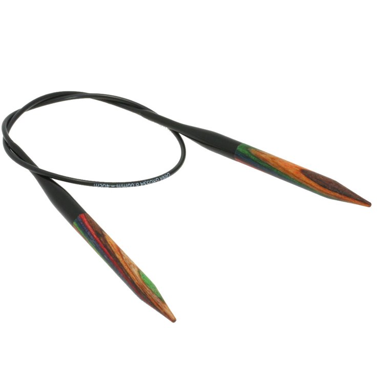 Lana Grossa Pyöröpuikot Design-puu Multicolor 6,0mm/40cm