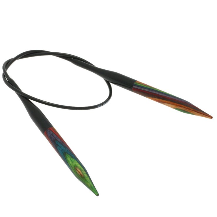 Lana Grossa Pyöröpuikot Design-puu Multicolor 6,5mm/40cm