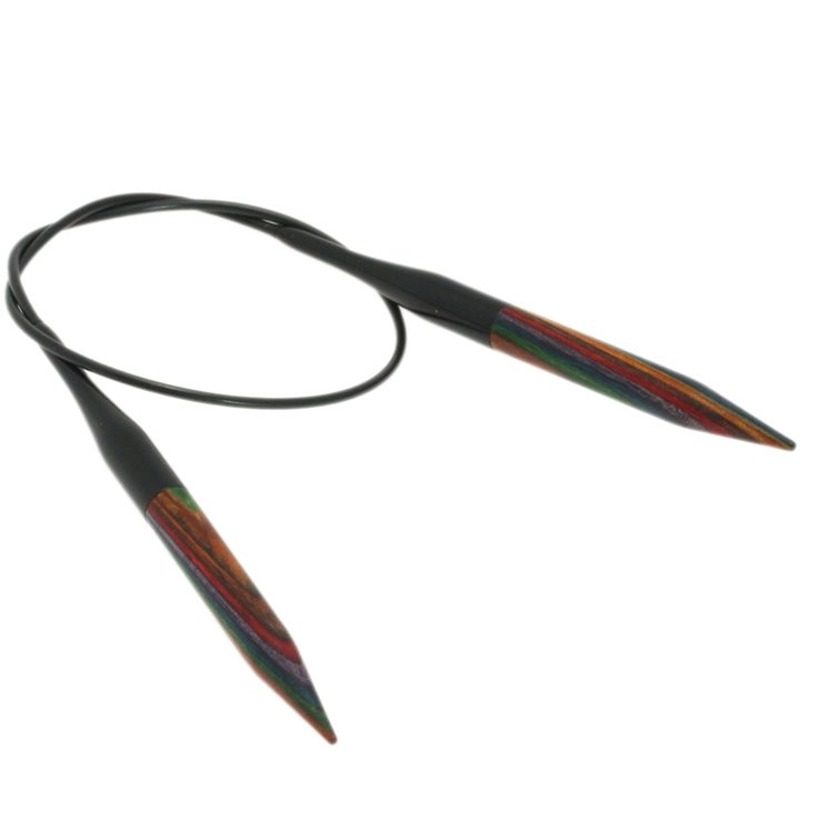 Lana Grossa Pyöröpuikot Design-puu Multicolor 7,0mm/40cm