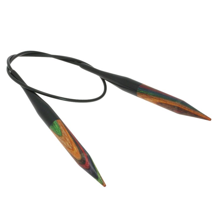 Lana Grossa Pyöröpuikot Design-puu Multicolor 8,0mm/40cm
