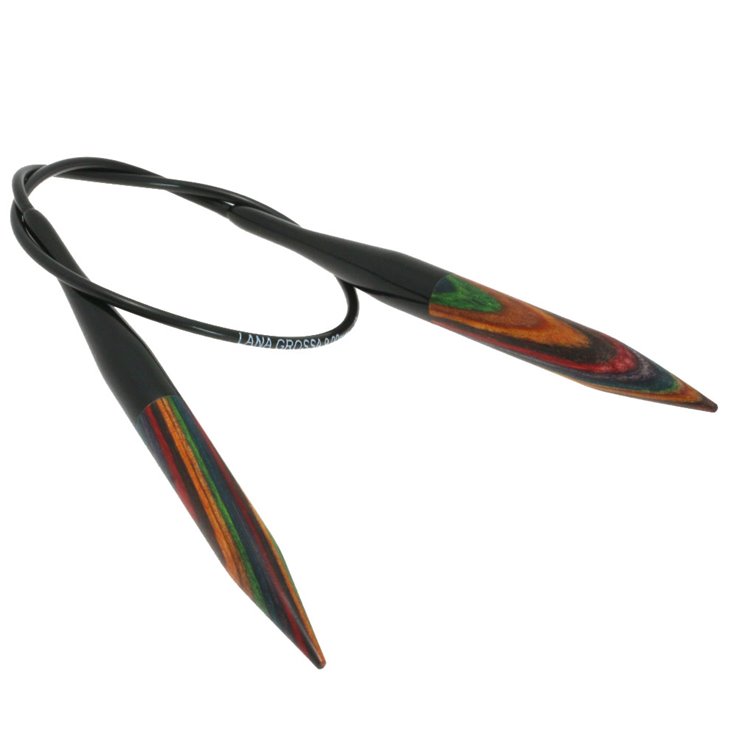 Lana Grossa Pyöröpuikot Design-puu Color 9,0mm/40cm