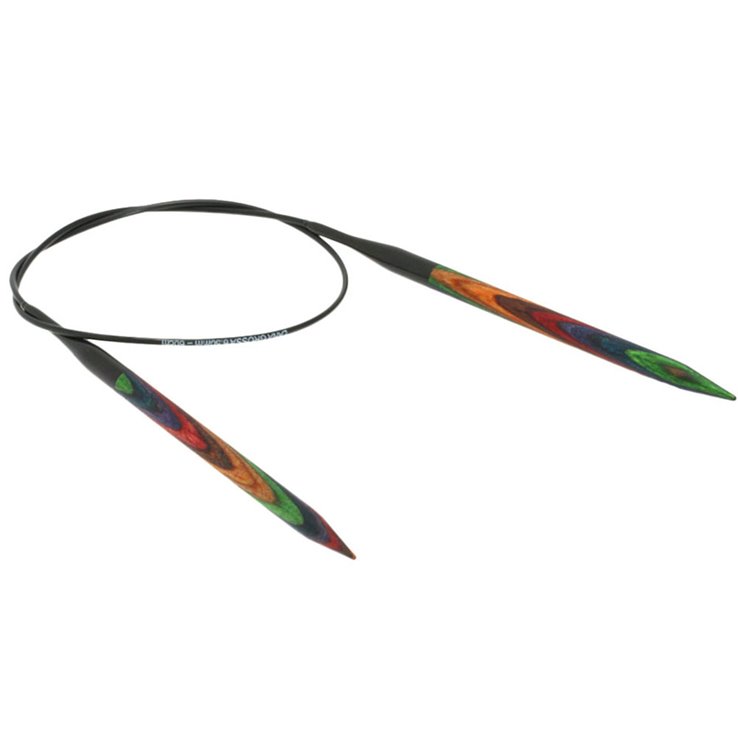 Lana Grossa Pyöröpuikot Design-puu Multicolor 6,5mm/60cm