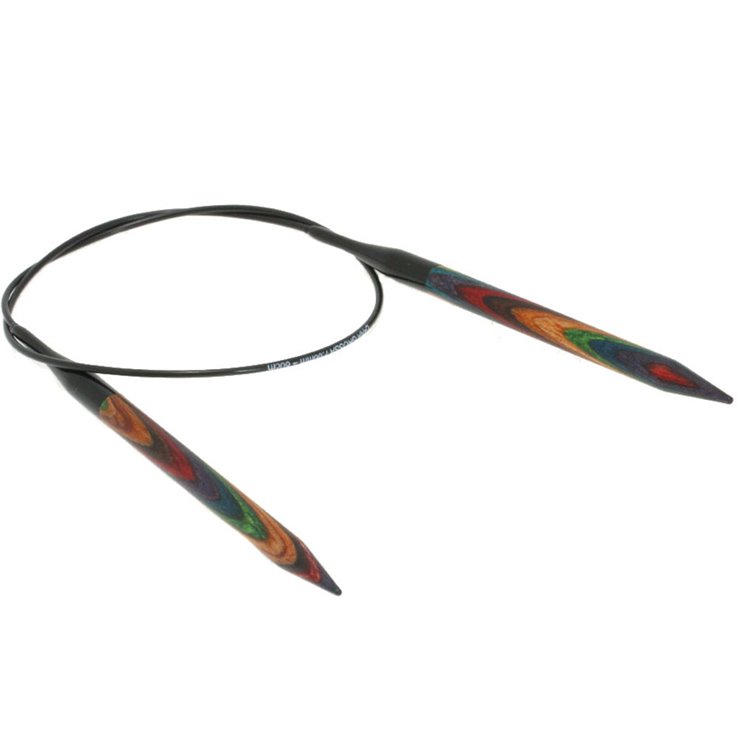 Lana Grossa Pyöröpuikot Design-puu Multicolor 7,0mm/60cm