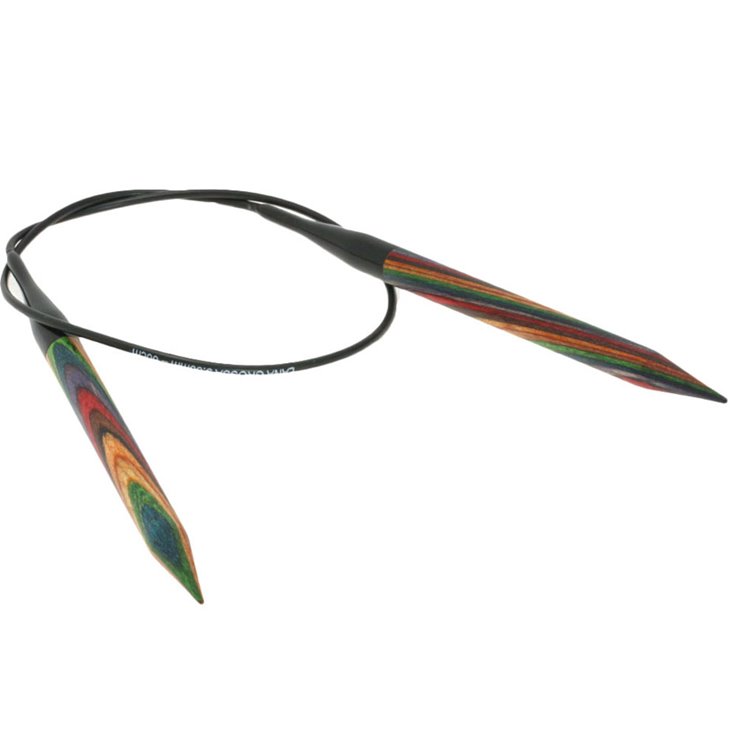 Lana Grossa Pyöröpuikot Design-puu Multicolor 9,0mm/60cm