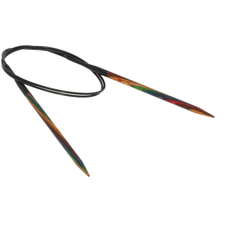 Lana Grossa Pyöröpuikot Design-puu Multicolor 5,0mm/80cm