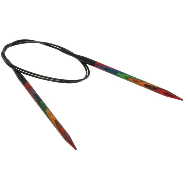 Lana Grossa Pyöröpuikot Design-puu Multicolor 5,5mm/80cm