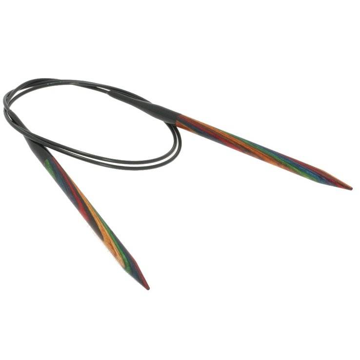 Lana Grossa Pyöröpuikot Design-puu Multicolor 6,0mm/80cm