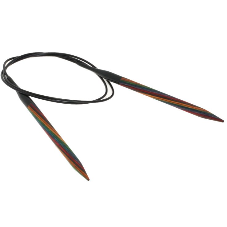 Lana Grossa Pyöröpuikot Design-puu Multicolor 6,5mm/80cm