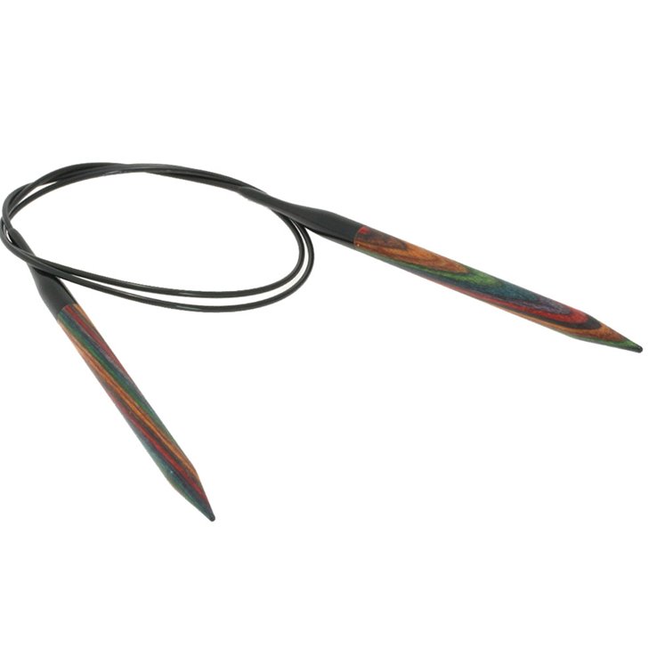 Lana Grossa Pyöröpuikot Design-puu Multicolor 7,0mm/80cm