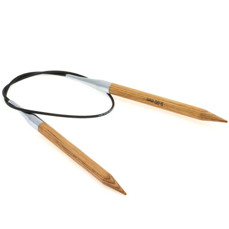 Lana Grossa Pyöröpuikot Design-puu Natur 9,0mm/60cm