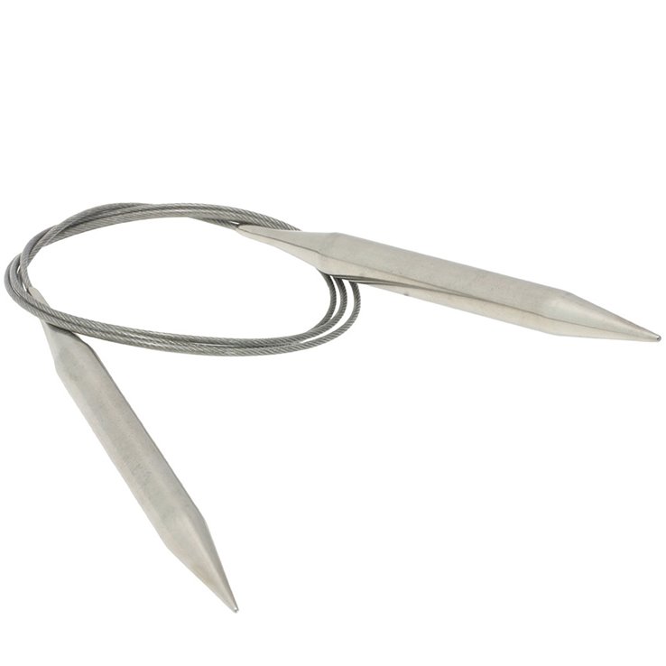 Lana Grossa Pyöröpuikko ruostumaton teräs 10,0mm/100cm