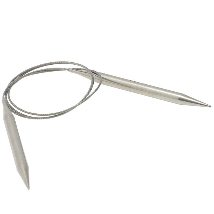 Lana Grossa Pyöröpuikko ruostumaton teräs 9,0mm/100cm