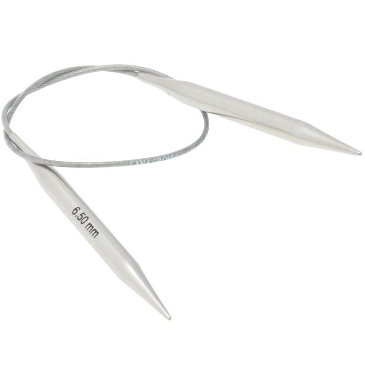 Lana Grossa Pyöröpuikko ruostumaton teräs 6,5mm/40cm