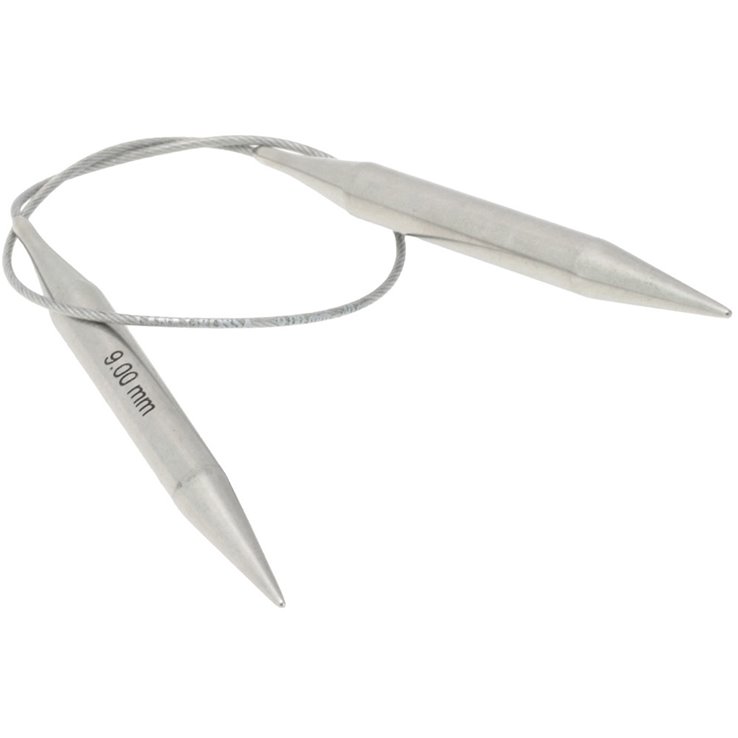 Lana Grossa Pyöröpuikko ruostumaton teräs 9,0mm/40cm