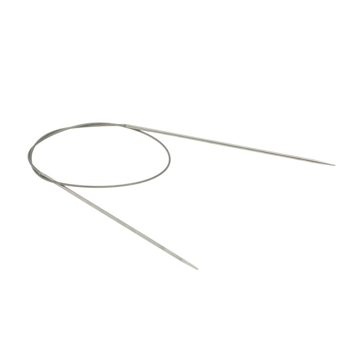 Lana Grossa Pyöröpuikko ruostumaton teräs 2,5mm/60cm