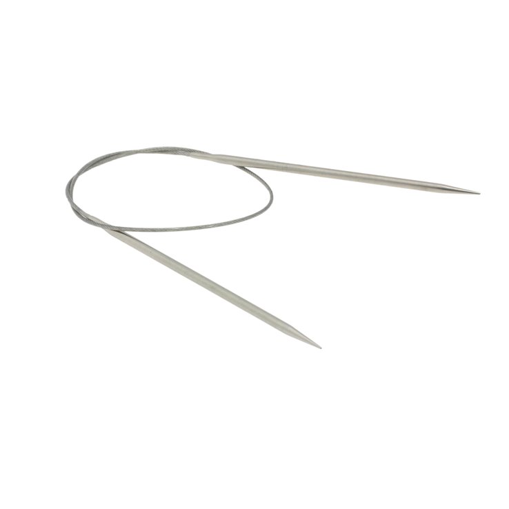 Lana Grossa Pyöröpuikko ruostumaton teräs 4,5mm/60cm