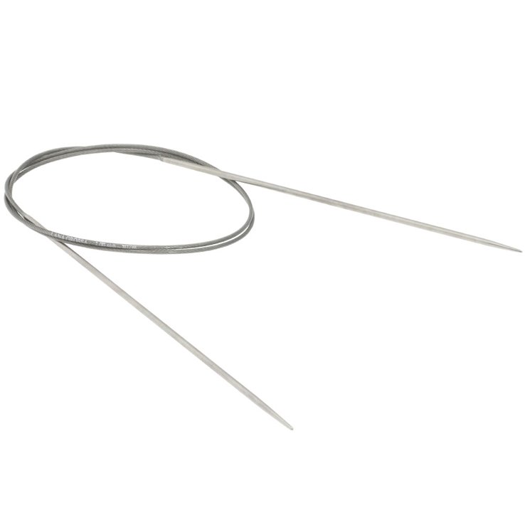 Lana Grossa Pyöröpuikko ruostumaton teräs 2,5mm/80cm