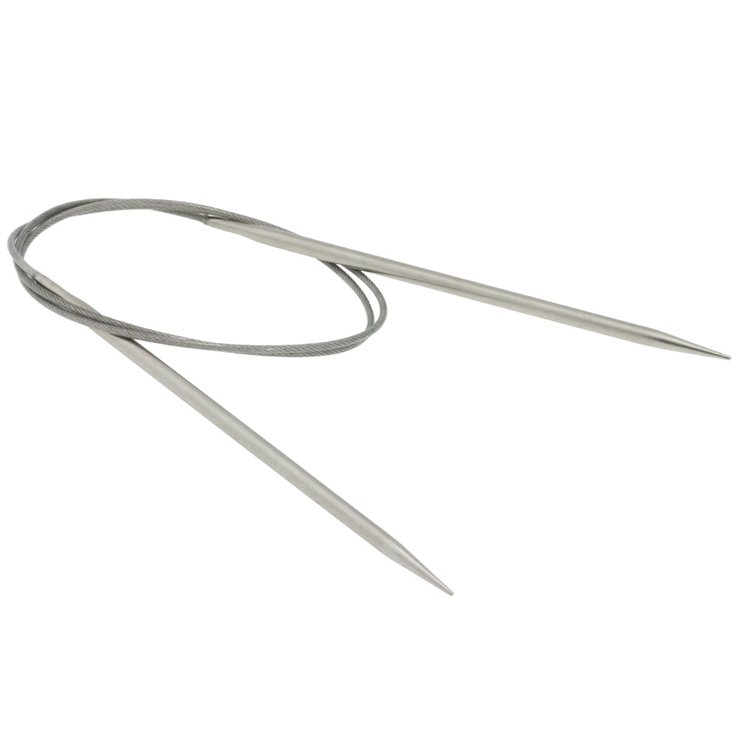 Lana Grossa Pyöröpuikko ruostumaton teräs 4,0mm/80cm