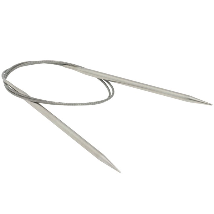 Lana Grossa Pyöröpuikko ruostumaton teräs 5,0mm/80cm
