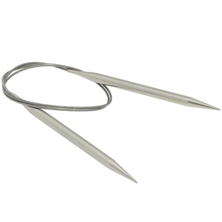 Lana Grossa Pyöröpuikko ruostumaton teräs 7,0mm/80cm