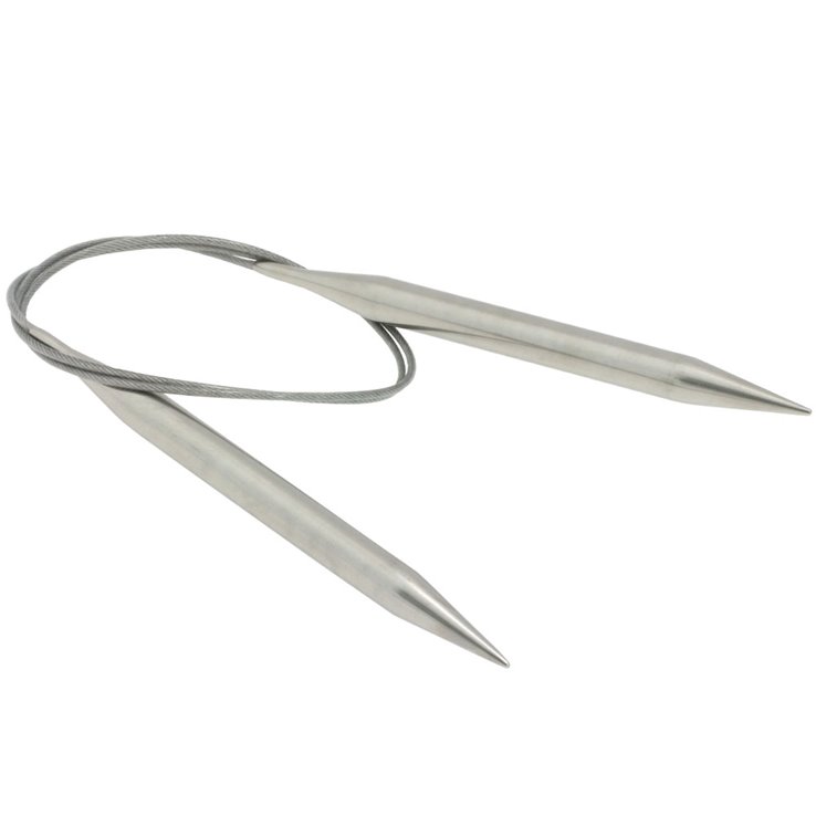 Lana Grossa Pyöröpuikko ruostumaton teräs 9,0mm/80cm