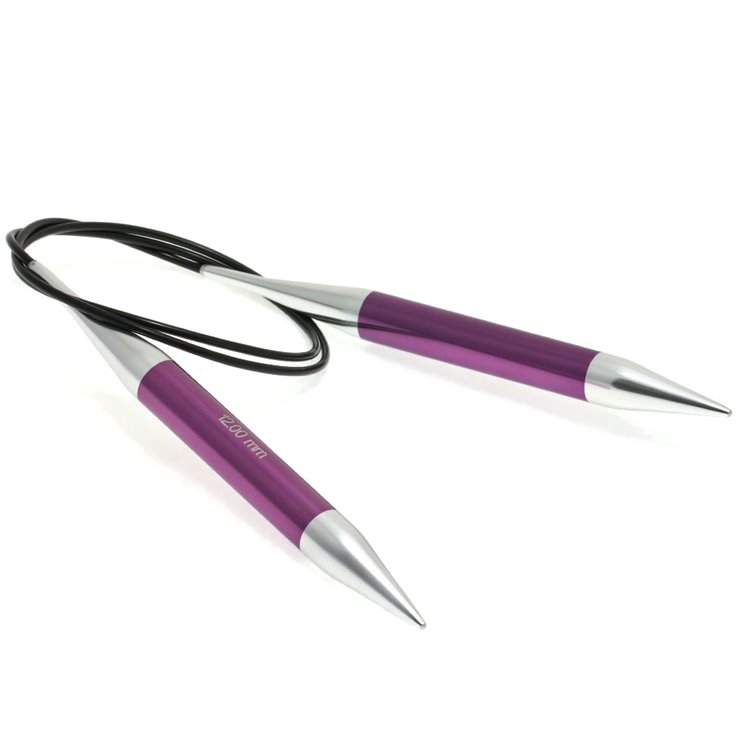Lana Grossa Pyöröpuikko Alumiini Rainbow 12,0mm/100cm